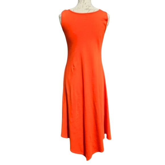 Planet by Lauren Red Hanky Asymmetrical Handkerchief Midi Dress Size 4-8 - Picture 4 of 7